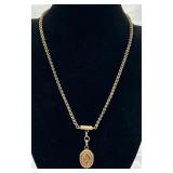 Vintage 14K Gold Locket Necklace