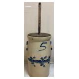 Very Nice Vintage Stoneware Butter Churn
