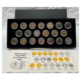 1999 State Quarters Gold & Platinum D&P Set