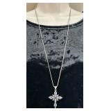 Nicky Butler Sterling Silver Cross Necklace