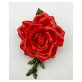Large Red Rose Pin