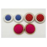 3 Pair of Unusual Ear Clips