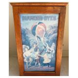 Vintage Wooden Diamond Dyes Cabinet