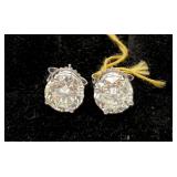 GGA 18K White Gold And Diamond Earrings GGA 18K White Gold And Diamond Earrings