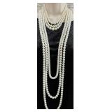 Lot Of 3 Nice Fashion Pearl Necklaces Lot Of 3 Nice Fashion Pearl Necklaces