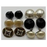 Lot Of 6 Pairs Of Vintage Ear Clips/Screws Lot Of 6 Pairs Of Vintage Ear Clips/Screws