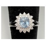 GIA Platinum RARE Burmese Sapphire & Diamond Ring GIA Platinum RARE Burmese Sapphire & Diamond Ring