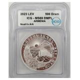 2023 Silver Armenia 500 Dram, ICG MS69 DMPL 2023 Silver Armenia 500 Dram, ICG MS69 DMPL