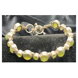 Silver 925 Peridot Bracelet Silver 925 Peridot Bracelet