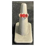 Lovely Large Stone Garnet 925 Silver Ring Lovely Large Stone Garnet 925 Silver Ring