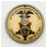 1894 28th Natk. Encampment of the G.A.R. Badge 1894 28th Natk. Encampment of the G.A.R. Badge
