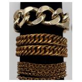 3 Nice Gold Toned Chain-style Bracelet 3 Nice Gold Toned Chain-style Bracelet