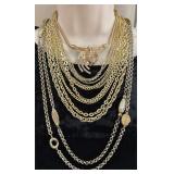 4 Nice Gold Toned Fashion Necklaces 4 Nice Gold Toned Fashion Necklaces