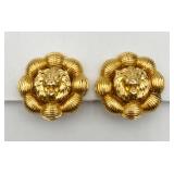 Elegant Large Golden Lion Ear Clips Elegant Large Golden Lion Ear Clips