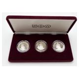 1992 C. Columbus 500th Anniv. Silver Medalion Set 1992 C. Columbus 500th Anniv. Silver Medalion Set