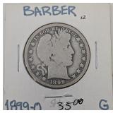 1899-O Barber Half Dollar 1899-O Barber Half Dollar
