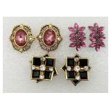 3 Pair of Fashion Pierced Earrings 3 Pair of Fashion Pierced Earrings