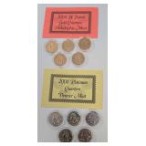 2008-D Platinum & P Gold State Quarters 2008-D Platinum & P Gold State Quarters