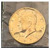Kennedy Half Dollar 1973 Gold Kennedy Half Dollar 1973 Gold