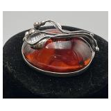 Amber Pendant/Brooch Sterling? Amber Pendant/Brooch Sterling?