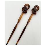 Pair of 1940�s Lucite Hair Ornaments Pair of 1940�s Lucite Hair Ornaments