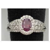 GIA Platinum Kashmir Sapphire & Diamond Ring GIA Platinum Kashmir Sapphire & Diamond Ring