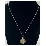 �Hayward� Sterling Silver St. Christopher Necklace �Hayward� Sterling Silver St. Christopher Necklace