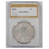 1926 Peace Dollar MS 64+ 1926 Peace Dollar MS 64+