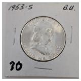 1953-S Franklin Silver Half Dollar 1953-S Franklin Silver Half Dollar