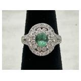 GIA RARE Paraiba Tourmaline/Diamond Platinum Ring GIA RARE Paraiba Tourmaline/Diamond Platinum Ring
