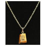 Bone Skrimshaw Pendant On Chain Bone Skrimshaw Pendant On Chain
