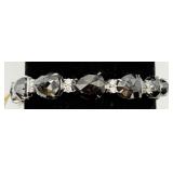 G.G.A Cer. Platinum Black & Clear Diamond Bracelet G.G.A Cer. Platinum Black & Clear Diamond Bracelet