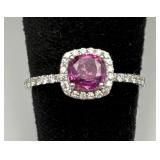 GIA Platinum RARE Sapphire & Diamond Ring GIA Platinum RARE Sapphire & Diamond Ring