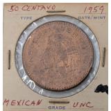 1959 Mexican 50� Coin 1959 Mexican 50� Coin