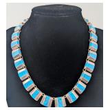 Vintage Taxco 950 Silver & Turquoise Necklace Vintage Taxco 950 Silver & Turquoise Necklace