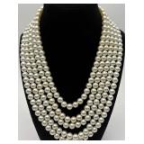 Gorgeous Multi-Strand Fashion Pearl Necklace Gorgeous Multi-Strand Fashion Pearl Necklace