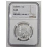 1965 Kennedy Half Dollar MS 67 1965 Kennedy Half Dollar MS 67