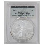 2021 Silver Eagle MS 70 2021 Silver Eagle MS 70