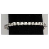 GGA 14K White Gold And Diamond Tennis Bracelet GGA 14K White Gold And Diamond Tennis Bracelet