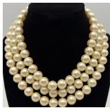 Nice Multi-Strand Fashion Pearl Necklace Nice Multi-Strand Fashion Pearl Necklace