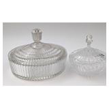 Crystal Candy Dish, Anchor Hocking Queen Mary Dish