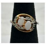 Vintage 18K GF Opal Ring