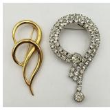 Pair of Vintage Question Mark Pins