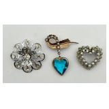 3 Fancy Fashion Pins