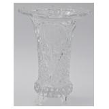 European Collection Leaded Crystal Footed Vase