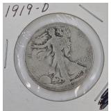 1919-D Walking Liberty Half Dollar