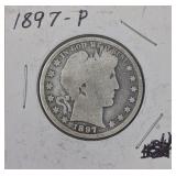 1897-P Barber Half Dollar