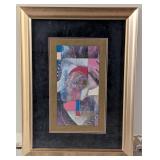 Modern Art in Golden Frame