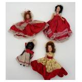 4 Vintage Sleeping Eye Dolls