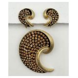 Vintage ï¿½J.J.ï¿½ Pin & Ear Clips